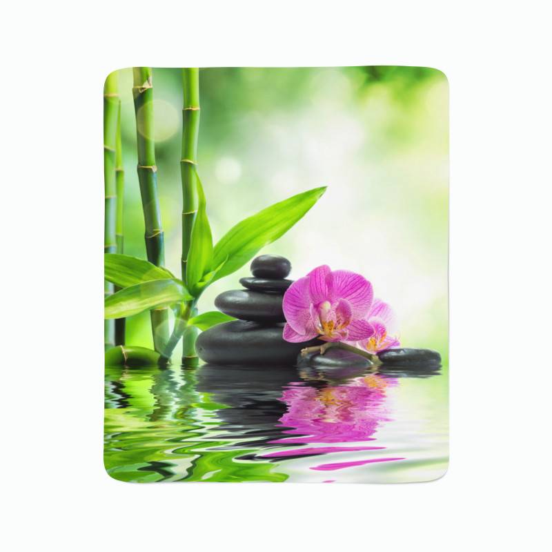 74,00 €2 cobertores de lã - com orquídeas na floresta