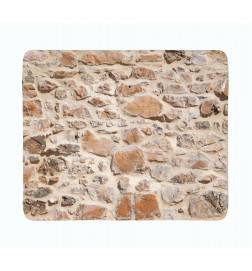 2 mantas de lana - con un muro de piedra