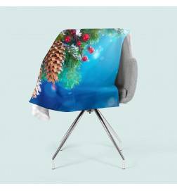 2 fleece blankets - Christmas with pine cones