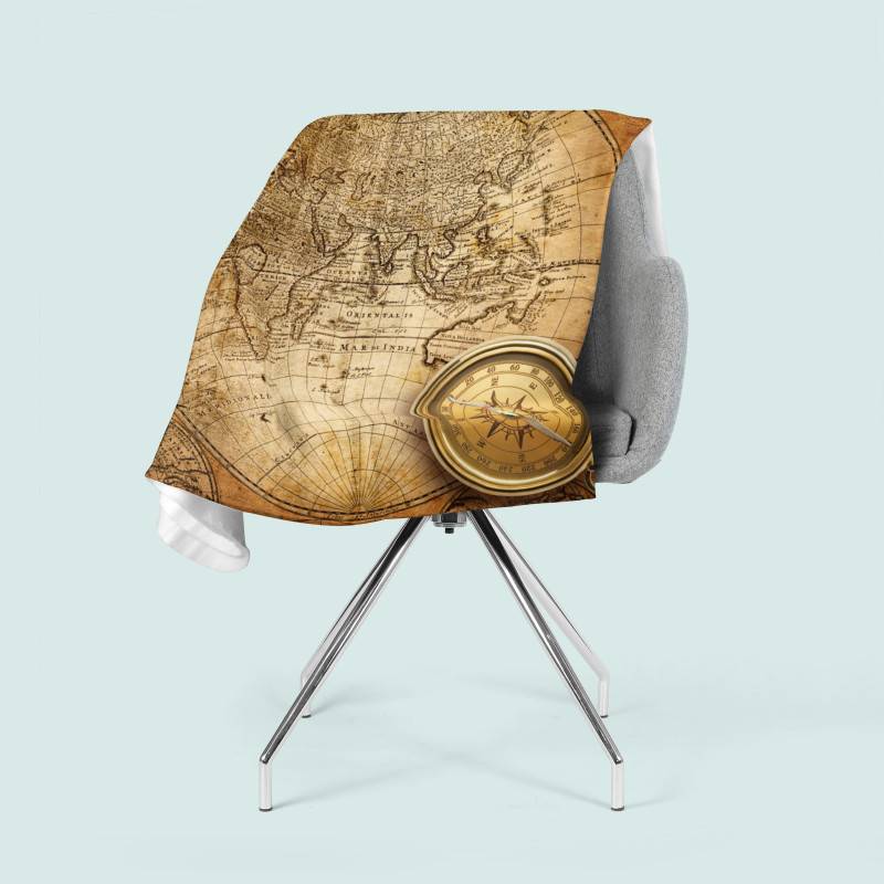 74,00 € 2 fleece blankets - with compass and globe