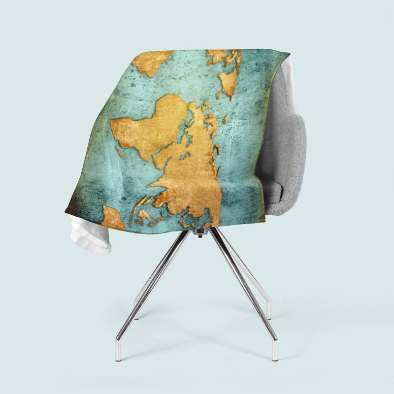 74,00 € 2 fleece blankets - with globe