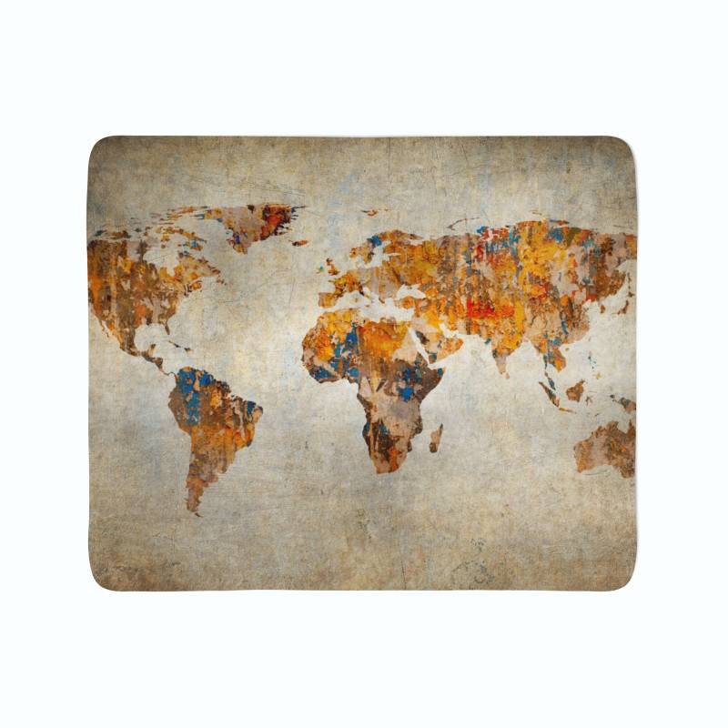 74,00 € 2 fleece blankets - with a vintage globe