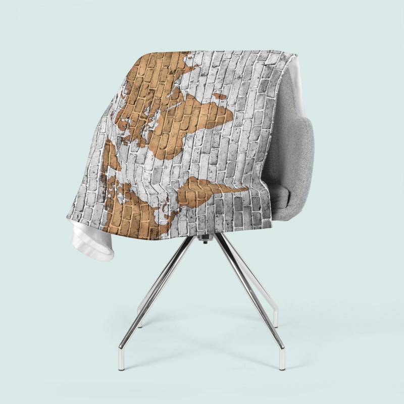 74,00 € 2 fleece blankets - with the globe on the wall