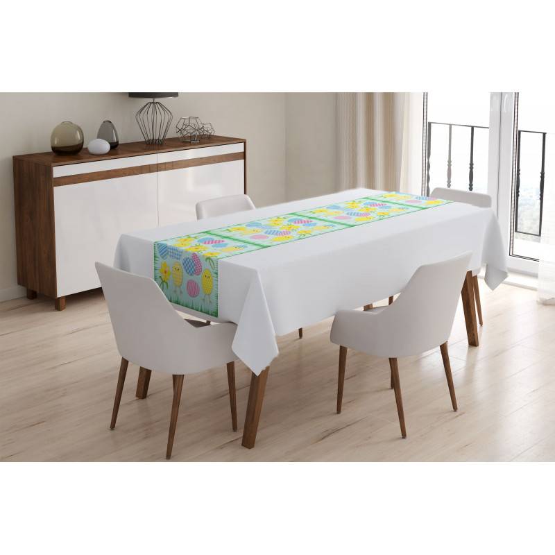 51,00 €4 tapis de chemin de table - avec des poussins et des œufs