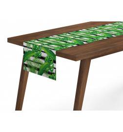4 Table Runner Rugs - with tropical leaves