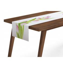 4 Tischläufer-Teppiche – mit Tulpen