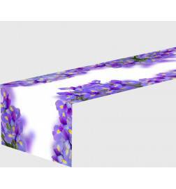 4 tapis de chemin de table - avec des fleurs d'iris