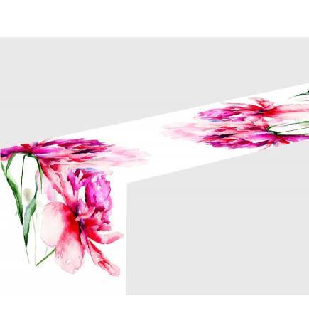 4 Table Runner Rugs - with peonies