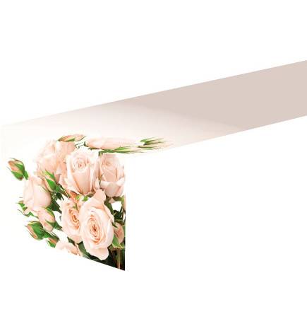4 tapis de chemin de table - avec des roses