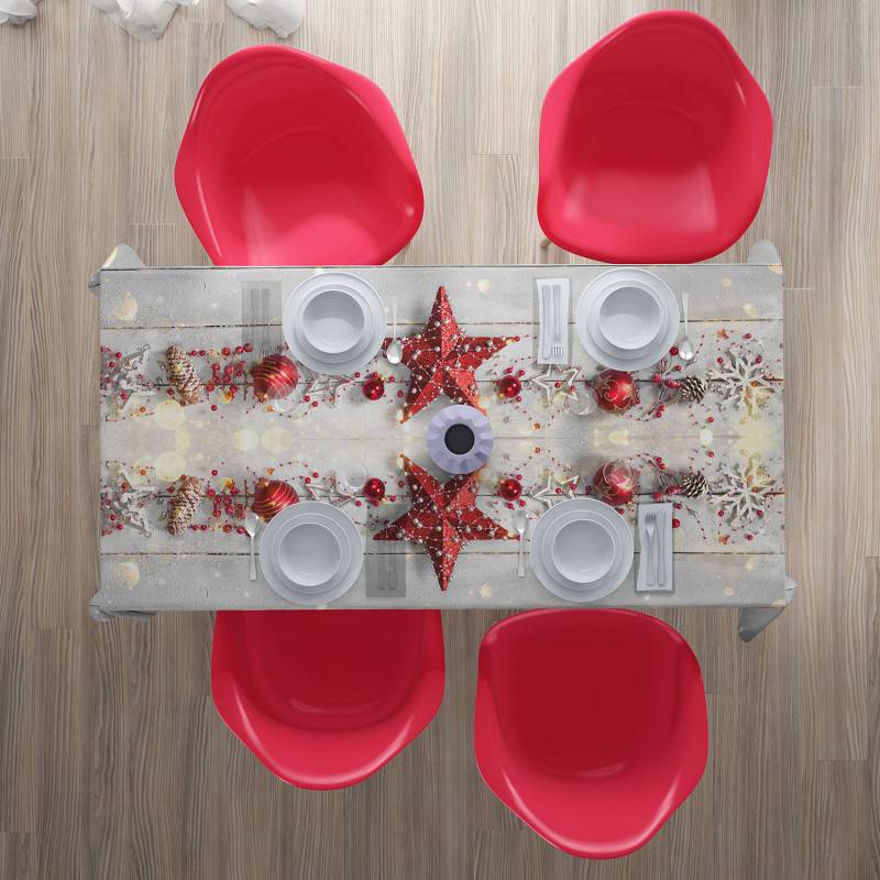 62,00 € Tischdecken - Weihnachten mit roten Sternen