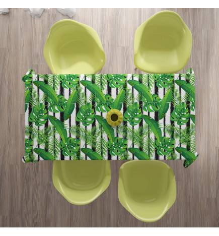 Tischdecken - mit grünen Blättern
