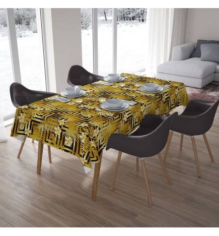 Tischdecken – mit goldenen Blättern
