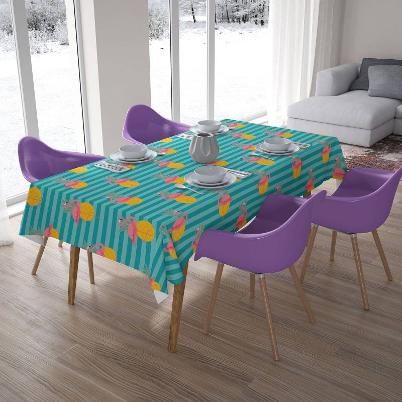 62,00 € Tablecloths - with pineapples and flamingos