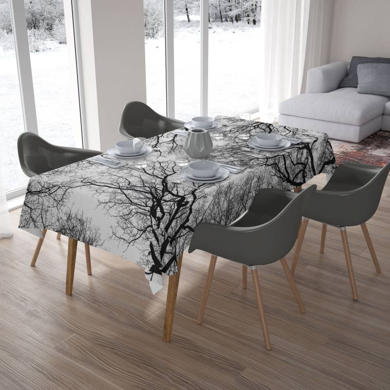 62,00 €Toalhas de mesa - com árvores em preto e branco
