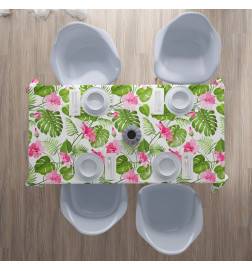 Manteles - con hojas y flores - con fondo blanco