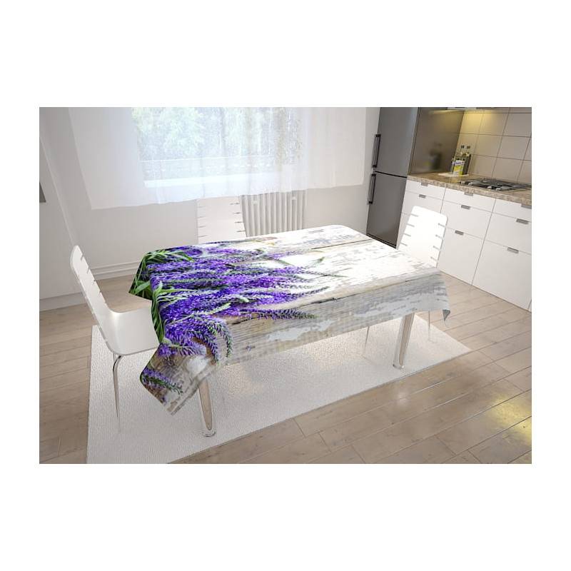 62,00 € Tablecloths - with lavender flowers on gray wood