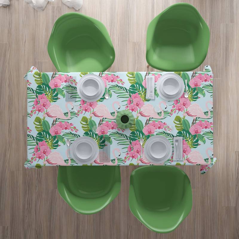 62,00 € Tischdecken - mit rosa Flamingos - ARREDALACASA
