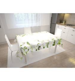 62,00 € Tischdecken - mit weißen Blumen - ARREDALACASA