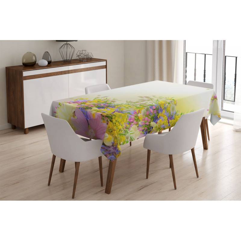 62,00 € Tablecloths - with yellow and pink flowers - ARREDALACASA