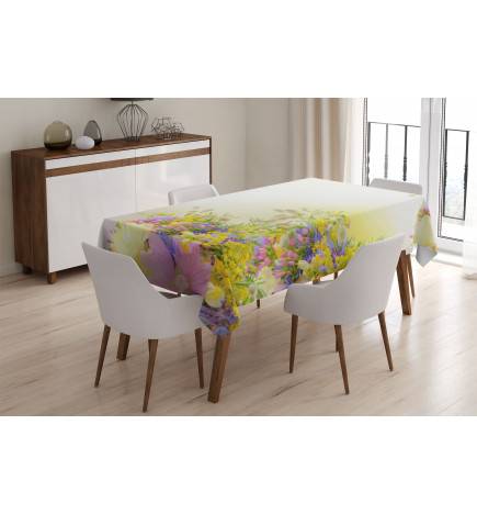 Tablecloths - with yellow and pink flowers - ARREDALACASA