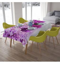 Tischdecken - mit lila und rosa Blumen - ARREDALACASA