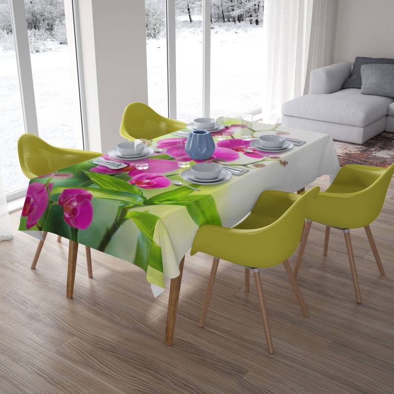 62,00 € Tischdecken - mit lila Blüten und Blättern - ARREDALACASA