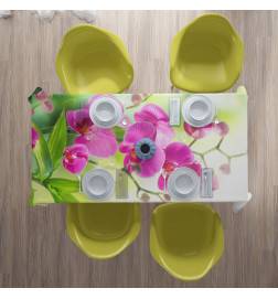 Tischdecken - mit lila Blüten und Blättern - ARREDALACASA