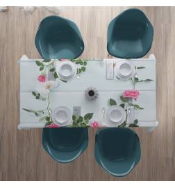 Toalhas de mesa - com orquídeas e rosas - ARREDALACASA