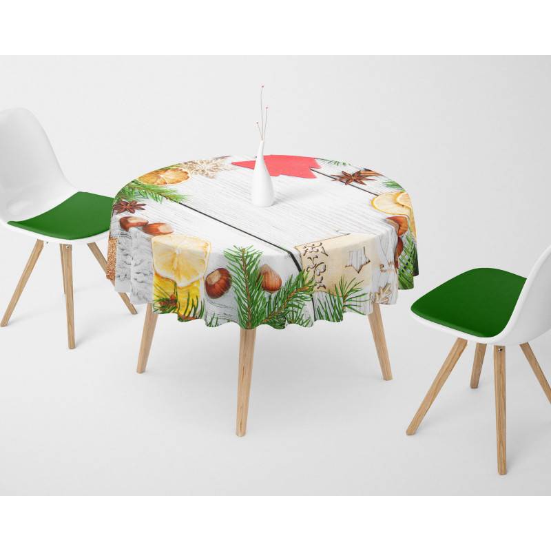 62,00 € Round tablecloths - Christmas with fruit - ARREDALACASA