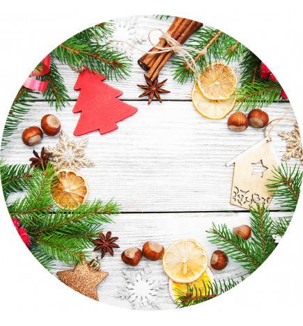 Round tablecloths - Christmas with fruit - ARREDALACASA