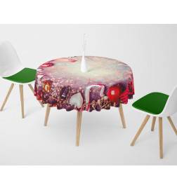 62,00 € Round tablecloths - Christmas with hearts and apples