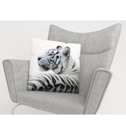 Capas de almofada - com o tigre branco - FURNISH HOME
