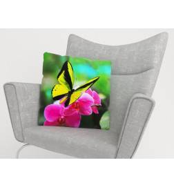 Cushion covers - with a colorful butterfly
