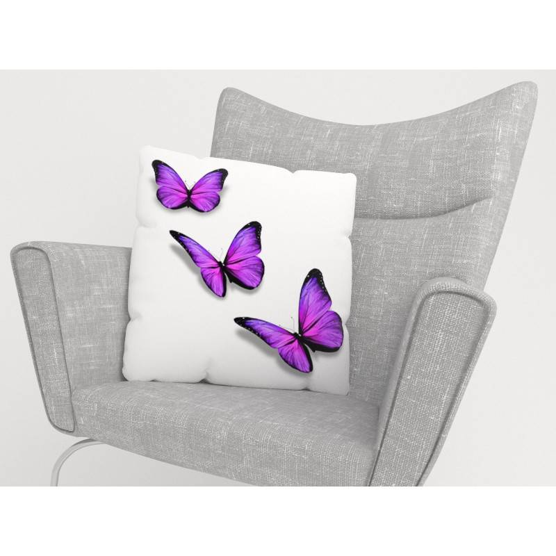 15,00 € Cushion covers - with purple butterflies - ARREDALACASA