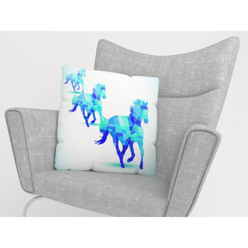 15,00 € Cushion covers - with blue cowhide - ARREDALACASA