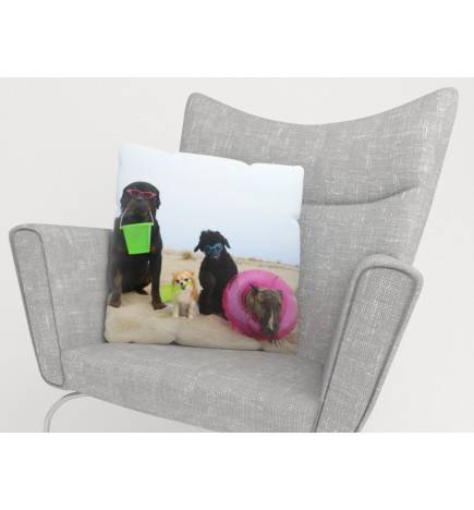 15,00 € Cushion covers - with 2 dogs on the beach - FURNISH HOME