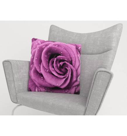 Cushion covers - with a purple rose - FURNISH HOME