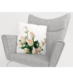 Pillow covers - with a bouquet of roses