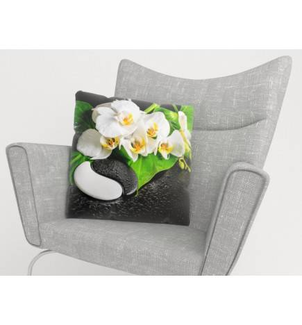 Cushion covers - with stones and orchids