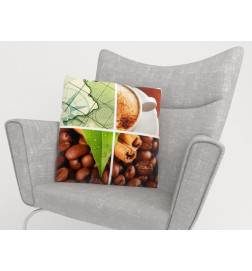 Covers for cushions - with coffee beans - ARREDALACASA