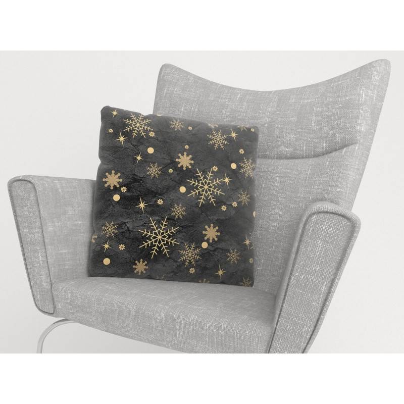 15,00 € Fundas de cojines - con copos de nieve dorados