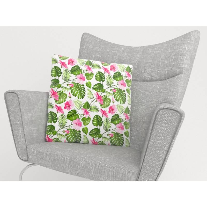 15,00 € Cushion covers - with tropical leaves and flowers