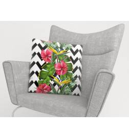 Cushion covers - with hibiscus flowers - ARREDALACASA