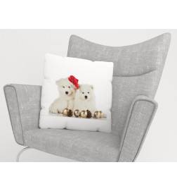 Cushion covers - with two Christmas bears