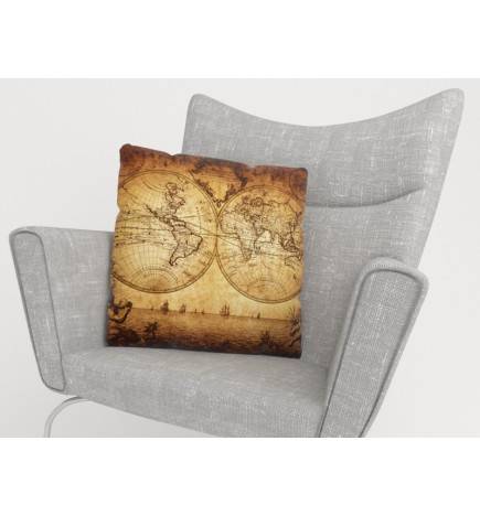 Cushion covers - with an antique globe