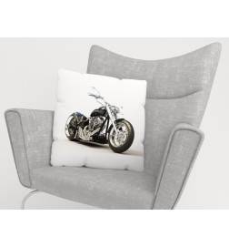 Cushion covers - with a black motorcycle