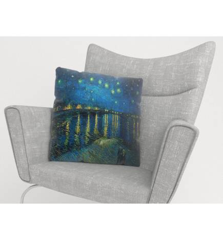 Pagalvėlės užvalkalas – Van Gogh – Žvaigždėta naktis virš Ronos
