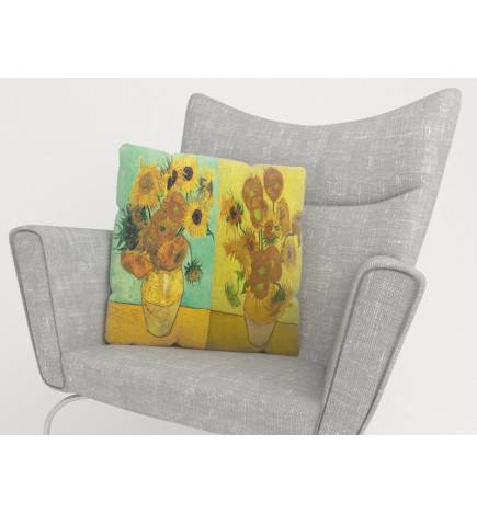 Capas de almofada - Van Gogh - com girassóis