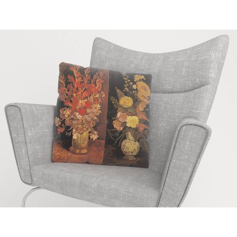 15,00 € Padjakatted - Van Gogh - salvei lilledega vaas