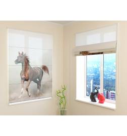 68,00 € Roman blind - with a trotting horse - furnish your home
